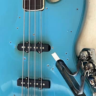 Fender Jazz Bass 1980 - 1-off original Maui Blue International Color ultra clean & cool. image 11