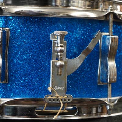 Vintage 1966 Ludwig USA Jazz Fest 5x14" Maple Snare Drum - Blue Sparkle image 16