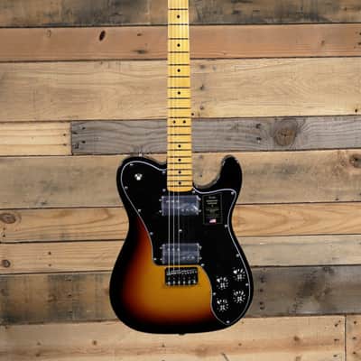 Fender American Vintage II 1975 Telecaster Deluxe Electric Guitar 3-Color Sunburst w/ Case image 4