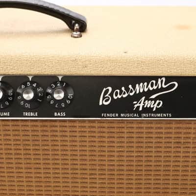 1965 Fender Bassman-Amp Tube Amplifier Head in '63 Blonde Cabinet #50272 image 4