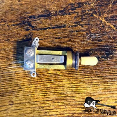 Switchcraft Toggle Switch (2020s - Gold w/ Cream Tip) image 2