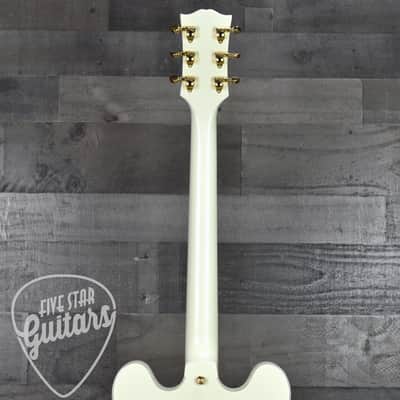 Epiphone Inspired by Gibson Custom 1959 ES-355 - Classic White with Hard Shell Case image 7