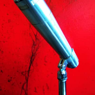 Vintage 1960's Altec 683B dynamic microphone w period Atlas DS5 stand prop display 633A 632C image 5
