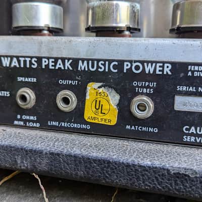 Vintage 1970s Fender 300 PS 300-watt Guitar/Bass Amp image 8