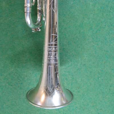 Bandmaster Artist Peashooter Trumpet 1933 - Buescher Art Stencil - No Case or MP image 2