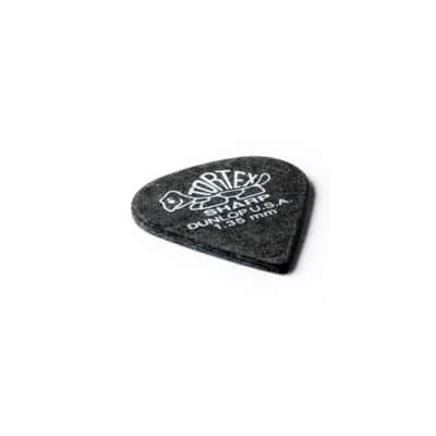 Dunlop Tortex Sharp 412 Picks 1.35" Black. x12 - Set of Picks image 2