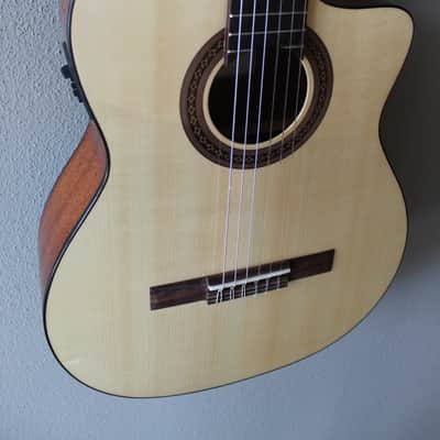 Brand New Cordoba C5-CE Acoustic/Electric Spruce Top Classical Guitar with Gig Bag image 4