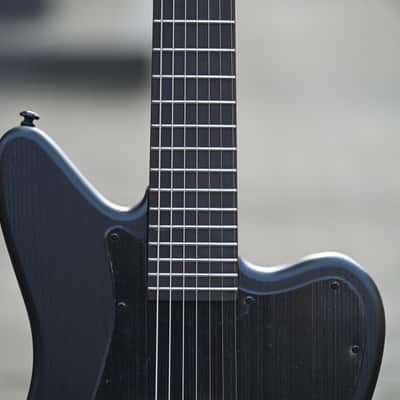 ESP LTD Alex Wade AW-XJ7 Baritone Evertune - Black Open Grain Satin image 5