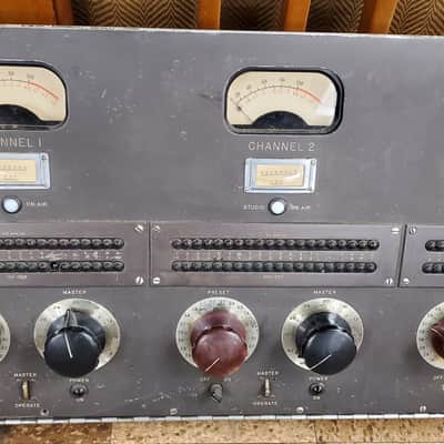 Custom NBC Master Control 6 Channel Console Front Panel w/(6) Weston 862 Meters image 2
