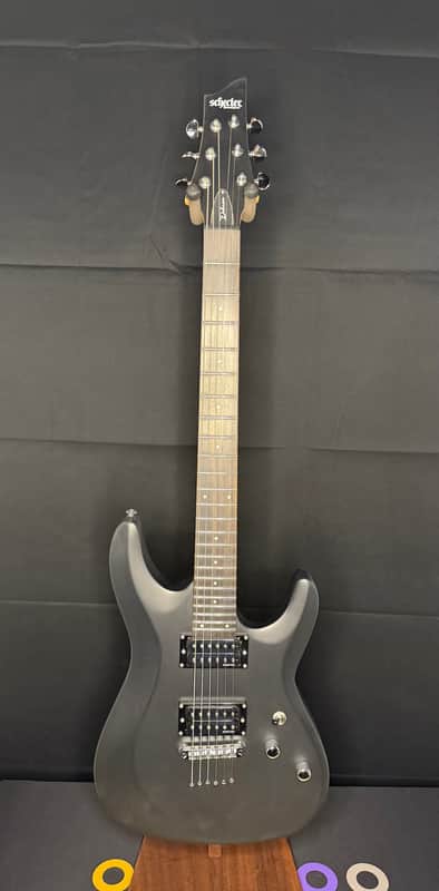 Schecter C-6 Deluxe Satin Black B-Stock image 1
