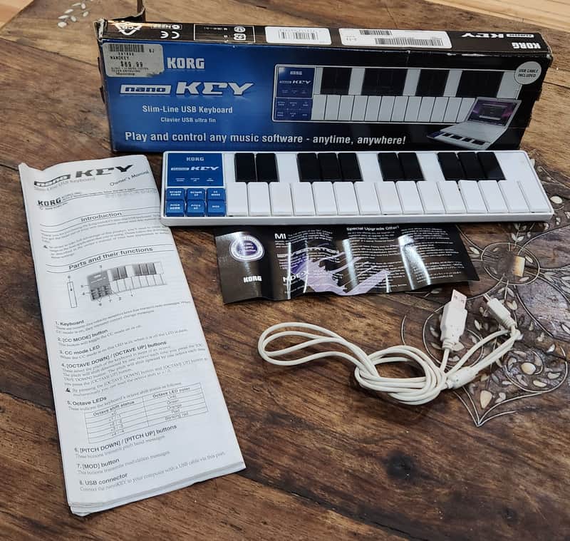 Korg nanoKey Midi Controller w Korg Kontroller Software image 1
