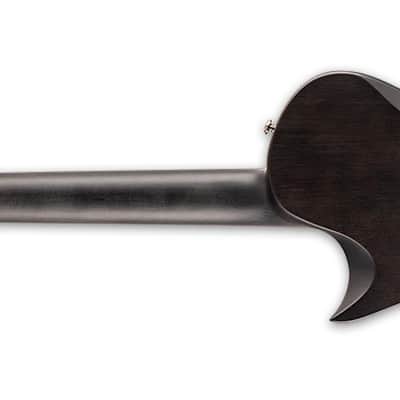 LTD Ben Burnley BB-600 Baritone - See Thru Black Sunburst Satin (LBB600BQMSTBLKSBS) image 4