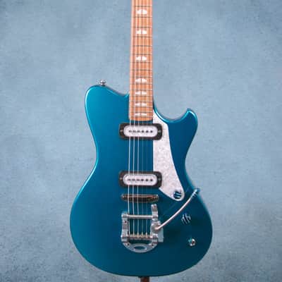 Powers Electric A-Type PF42 CamTail Electric Guitar - Turquoise Metallic - A550 image 3