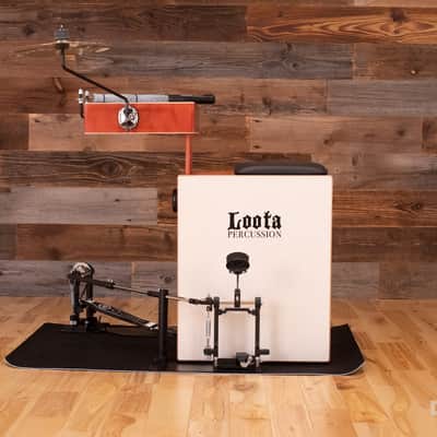 Loota Performer Drum Kit Bundle, Wild Cherry, With Right Foot Pedal image 5