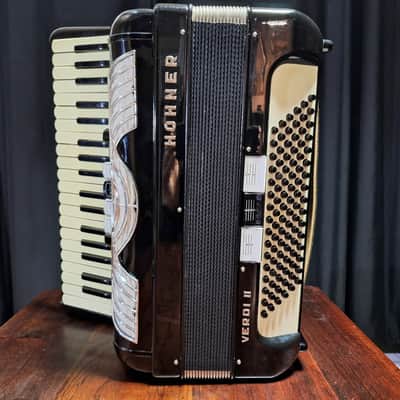 Hohner Verdi II German-Made Accordion 96 Bass/LMM - Tested and Serviced w/ Case image 2