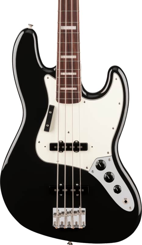 Fender Vintera III Early '70s Jazz Bass 4-String Bass Guitar, Rosewood Fingerboard, Black image 1