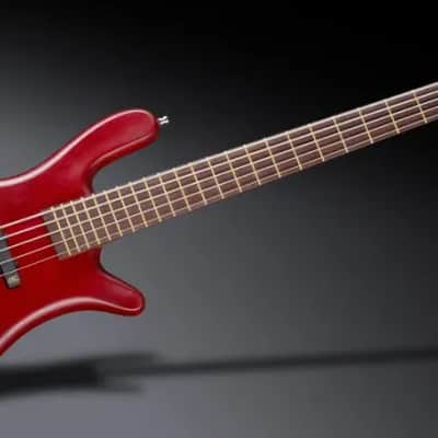 Warwick Pro Series Streamer LX | 5 String | Burgundy Red Transparent Satin image 2