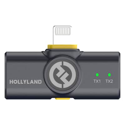 Hollyland LARK M2 Wireless Lavalier Microphone with Lightning Plug (Duo,Shine Charcoal) image 4
