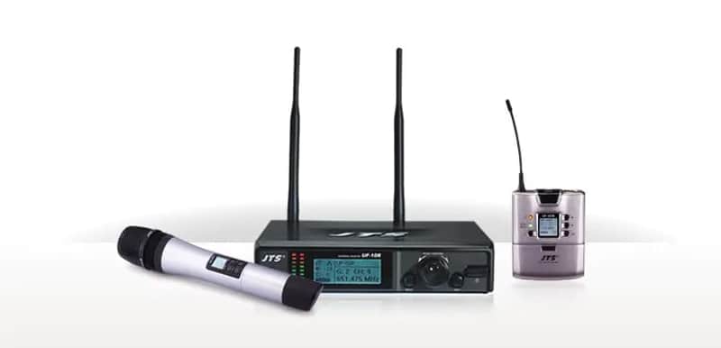 JTS UHF PLL Professional Wideband Handheld Wireless Mic True Diversity System image 1