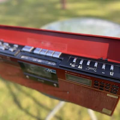 Sharp GF-8L Super Rare Vintage Red Slim Cassette Deck Boombox Serviced Warranty image 20