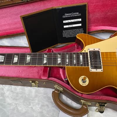 NEW ! Gibson Custom Shop 1959 Les Paul - Golden Poppy Burst - Authorized Dealer - Hand Picked Curly Maple Flame Top - VOS - 8.6 lbs - G07179 image 12
