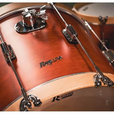 Rogers TWR-0318HX-SRM Tower 3pc 18x14/12x8/14x14 Satin Red Mahogany w/Wood Hoop image 5