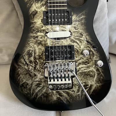 Custom Luthier  Super Strat Handmade – Brazilian Rosewood 2006 - Artistic Gloss – Green/Gold/Black Marble image 11