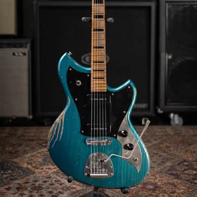Novo Custom Shop Serus J Electric Guitar - Ocean Turquoise with Gig Bag image 3