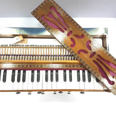 Handmade Bombay Harmonium Chudidaar Style8 Stopper Bellow 39 Key Two Reed Bass Male image 3