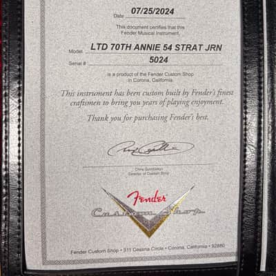 2024 Fender Custom Shop Limited Ed. 70th Anni 1954 Stratocaster Journey Man Relic w/OHSC image 5
