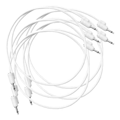 TipTop Audio Stackcable MultiPack Eurorack Patch Cable (90cm White x5) image 1