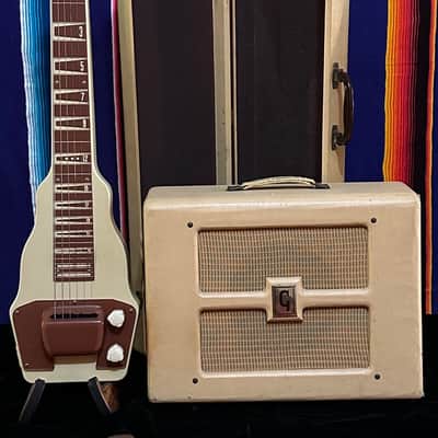 Gibson BR-9 Lap Steel and Matching Amplifier 1952 - Cream image 1