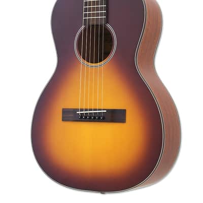 Aria 131-MTTS Vintage 100 Series Parlor Spruce Top Mahogany Neck 6-String Acoustic Guitar image 3