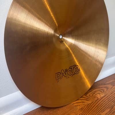 Paiste 18" 2002 Crash Cymbal 1974 - Black Label - Rare version with Big Beat hammering - VIDEO image 10
