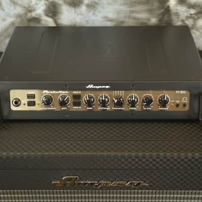 AMPEG Portaflex PF-800 amp & PF210HE speaker cab - Flip-top Style Set image 2