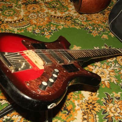 AELITA 230 BL RARE Soviet Vintage Electric Guitar USSR Russia 1980 URAL image 10