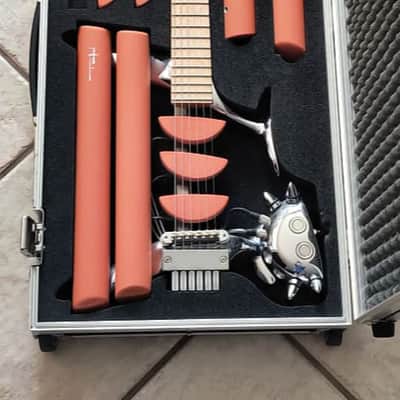 Teuffel Birdfish Electric Guitar – Rare 2000s Model in Apricot Matte – Complete with Original Case & Accessories image 5