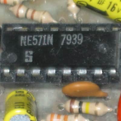 for parts / for repair DOD circuit board with parts on it for 575-A Flanger (Analog Flanger) NO casing, NO bottom plate, NO controls, NO switch, NO knobs, NO jacks, NO wires, NO screws (early to mid 1980s) image 19