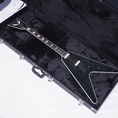 Dean V Select electric guitar Quilted Maple Trans Black NEW w/ Hard Case image 1