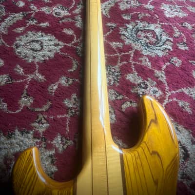 1981 Aria Pro II TSB-550 Tri Sound Bass Neck-Thru Ash Natural MIJ Matsumoku image 8