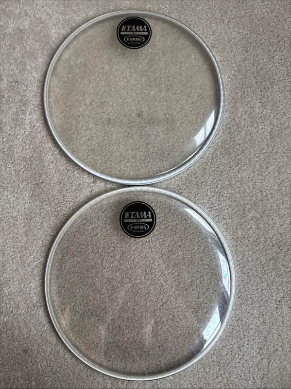 Tama One Each G1 and G2 Evans Clear 10”Tom Drum Head image 1