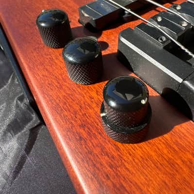 Lefty Hohner Professional B2AV WALNUT 5-string Headless Bass, Officially Licensed by Steinberger, NECK-THRU California Maple construction, with Warwick Rockbag image 11