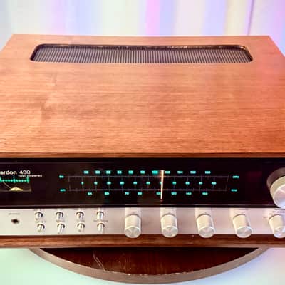 🎶✨ Harman Kardon 430 “Twin Powered” Vintage Stereo Receiver w/ NEW Walnut Wood Case — Serviced/Cleaned, LED Dial, Tested & Working image 6