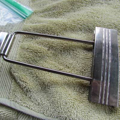 VintageTrapeze Tailpiece Fits Gibson Gretsch & Many Others Made In Japan HEAVY Cool Vintage Trapeze Tailpiece image 1