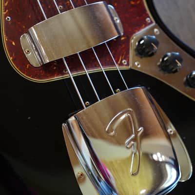 2024 Fender Custom Shop '68 Jazz Bass Relic Electric Bass Aged Black + COA OHSC image 6
