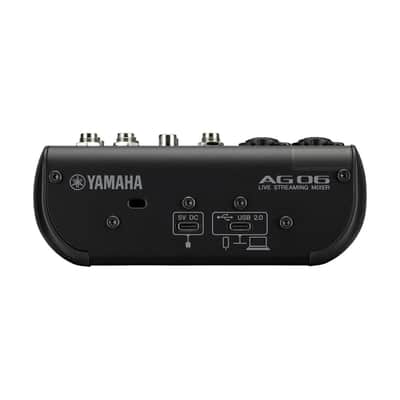 Yamaha AG06MK2 6-Channel Live Streaming USB Audio Interface Mixer, Black image 2