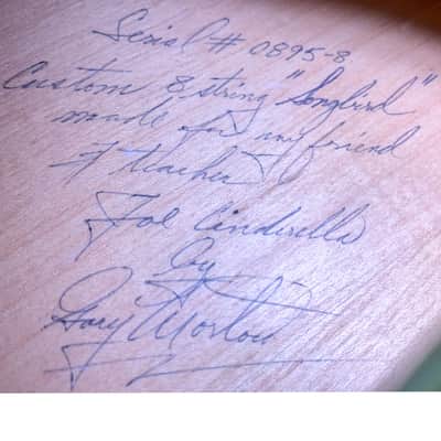 Mortoro 8-String Songbird Guitar 1995 Jazz Artist Joe Cinderella Owned image 16
