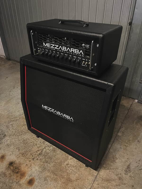 Mezzabarba MZero BASS OVERDRIVE – Custom One-Off All-Tube 180W + 4x12 Bass Reflex 1000W 2017 - Gloss Black and Red image 1