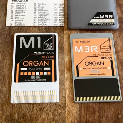 Korg M3R Sound Card RSC-9S Organ with MSC-09 & RPC-09