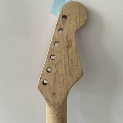 Unfinished Left Handed Guitar Strat Style Maple Neck image 3